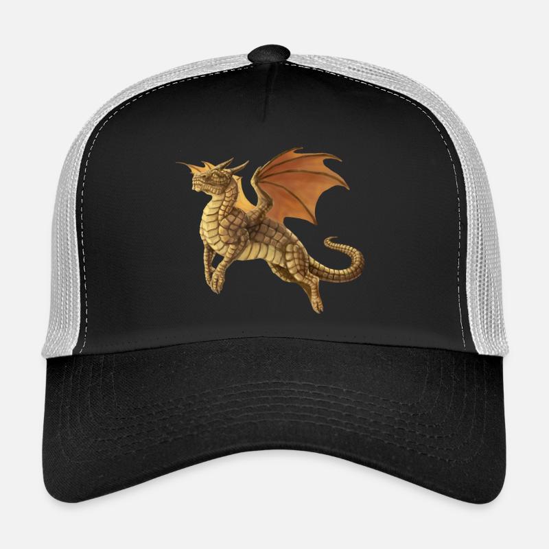brown dragon - Trucker Cap - Schwarz/Steingrau