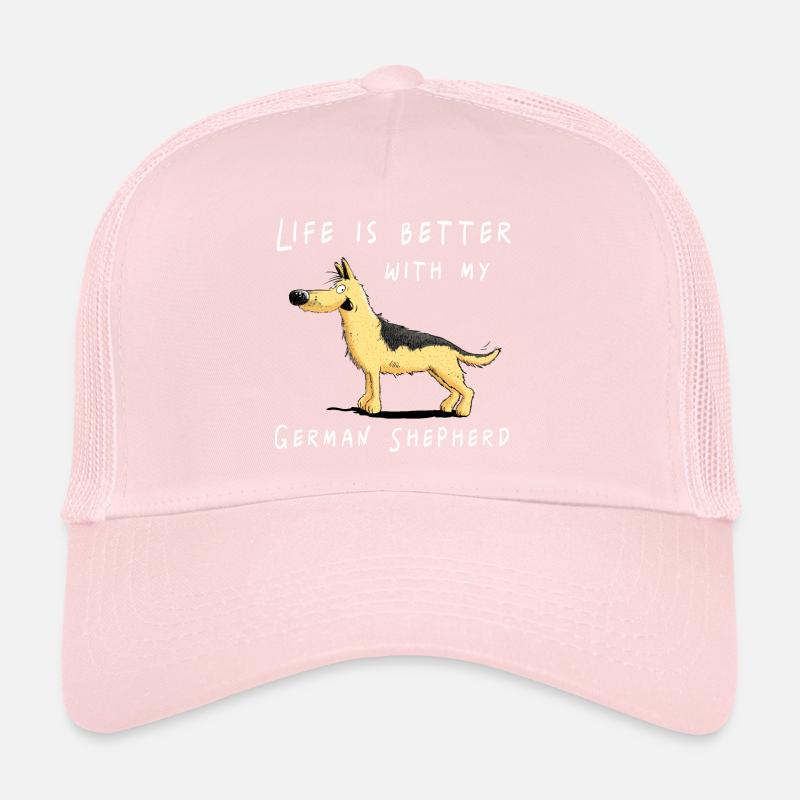 Life Is Better With My German Shepherd I DSH Hund Trucker Cap