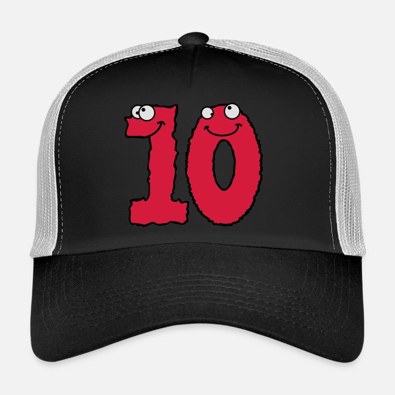 Lustiges 10 Zehn Comic Monster Trucker Cap