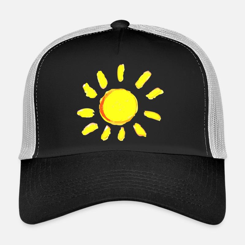 sun sun - Trucker Cap - black/stone grey
