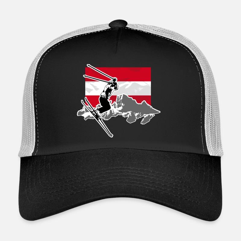 Austria Ski Alpine Trucker Cap