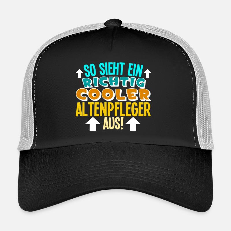 Altenpfleger - Trucker Cap - Schwarz/Steingrau