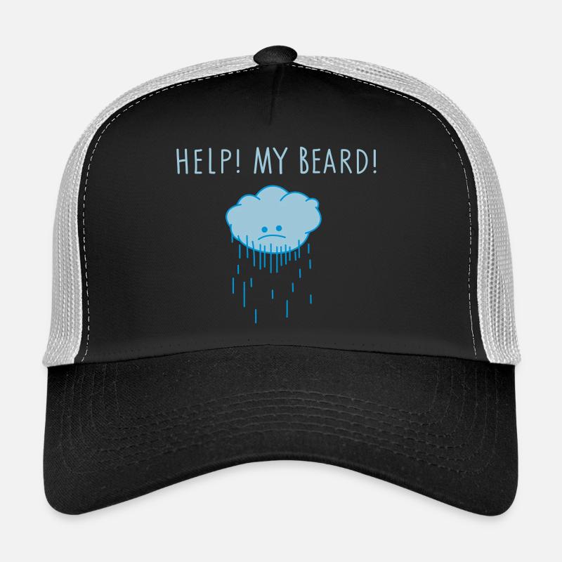 help (b) - Trucker Cap - black/stone grey