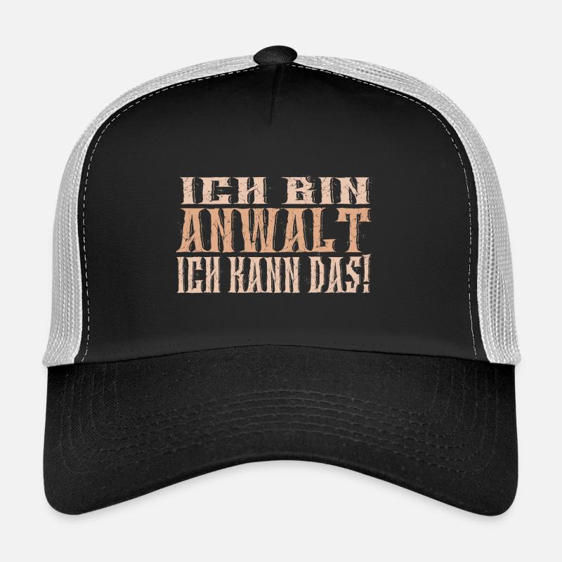 Ich bin Anwalt - Trucker Cap - Schwarz/Steingrau