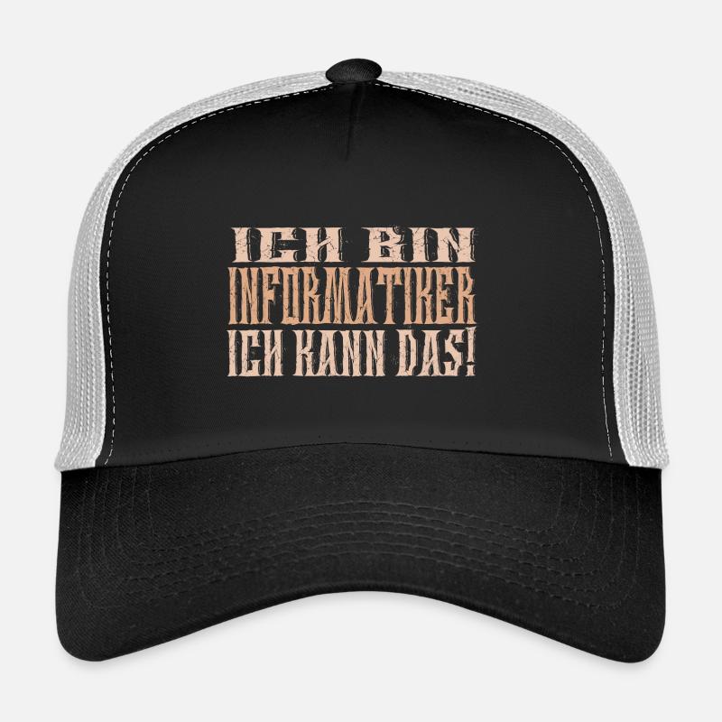 Ich bin Informatiker - Trucker Cap - Schwarz/Steingrau
