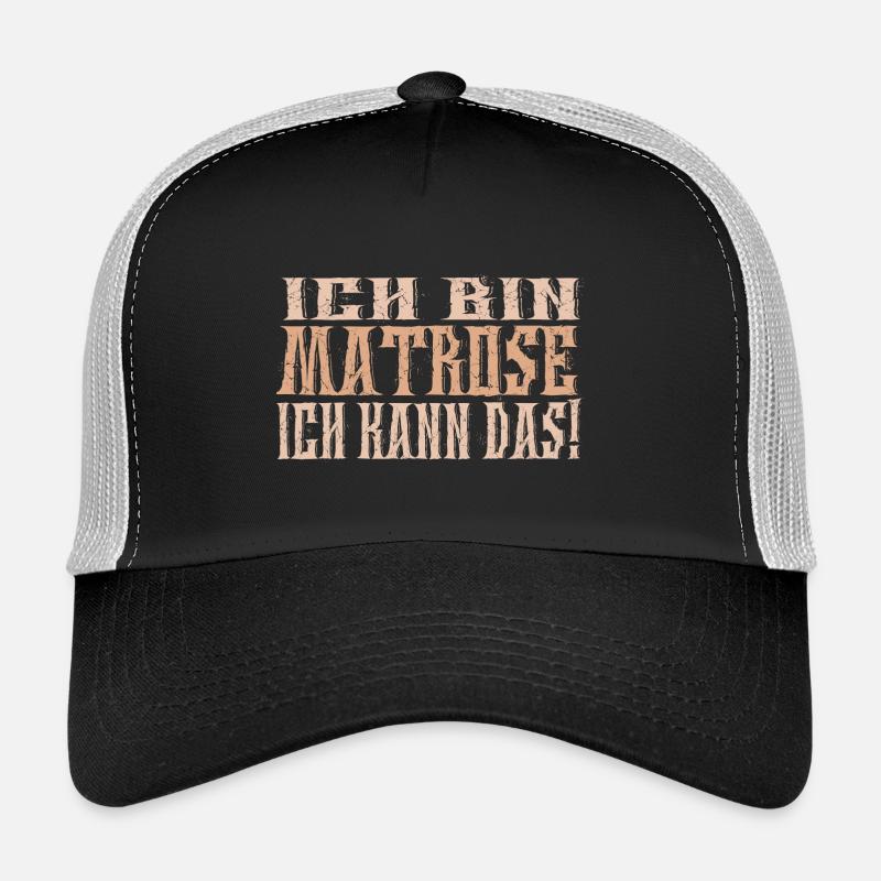 Ich bin Matrose - Trucker Cap - Schwarz/Steingrau
