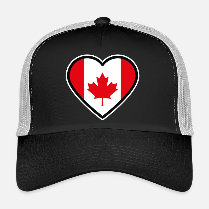 kanada flagge herz Trucker Cap