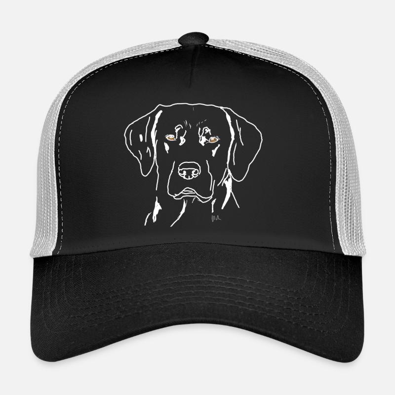 Labrador - Trucker-lippis - musta/kivenharmaa