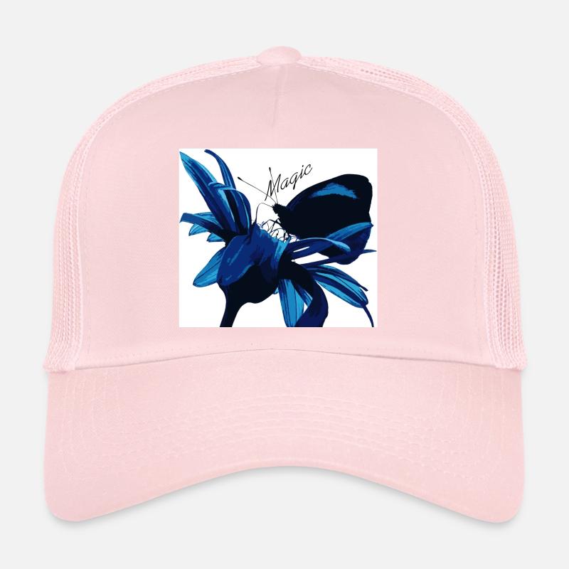 Blue Blossom Magic with Magic Trucker Cap