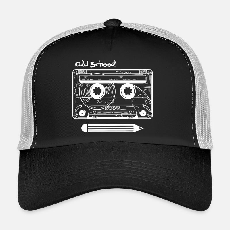 Cassette rétro et stylo Casquette trucker 
