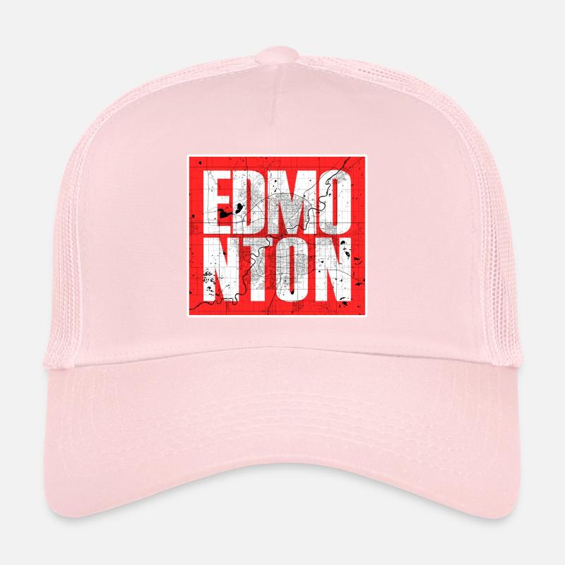Edmonton City Map – Canada Urban Design Trucker Cap