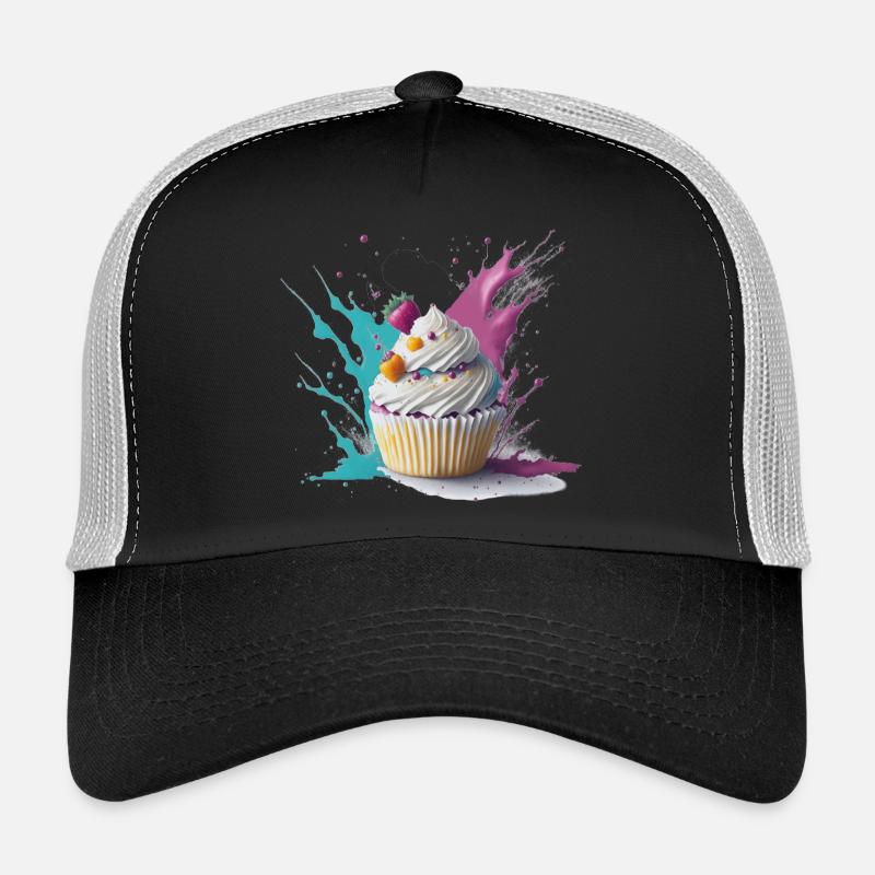 Sweet Cupcake - Trucker Cap - Schwarz/Steingrau