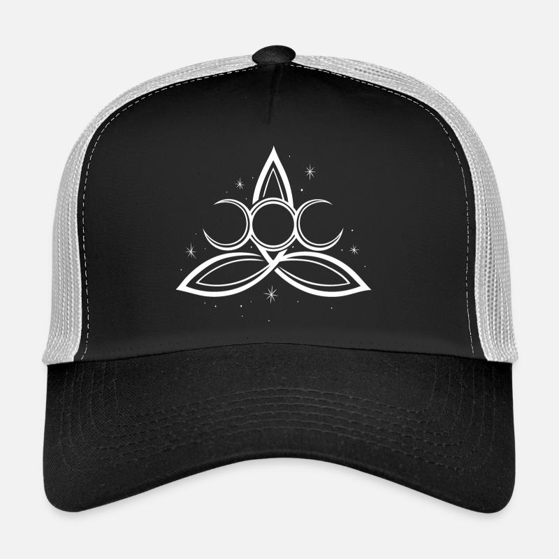 Trinity Triquetra Symbol Mond Triple Moon Trucker Cap