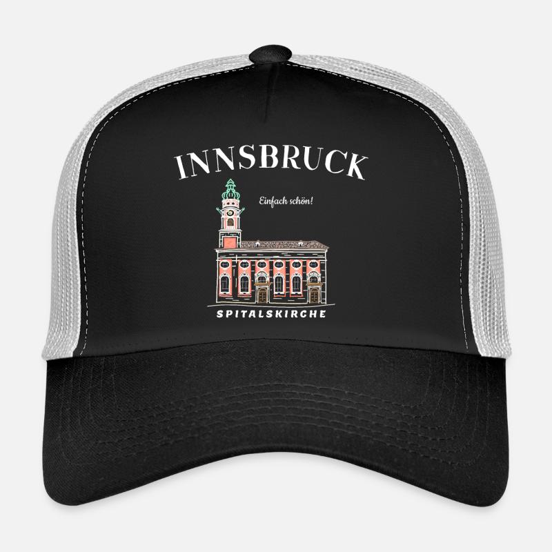 Innsbruck Austria, Simply Beautiful Drawing Trucker Cap