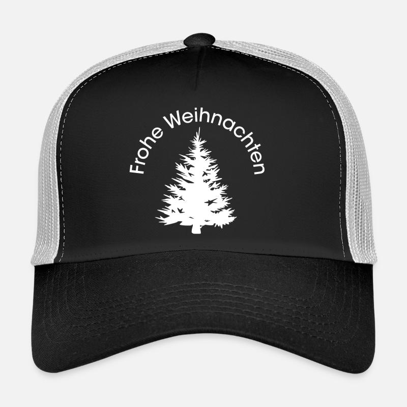 Merry Christmas Icon Forests Forest Xmas Graphic Trucker Cap