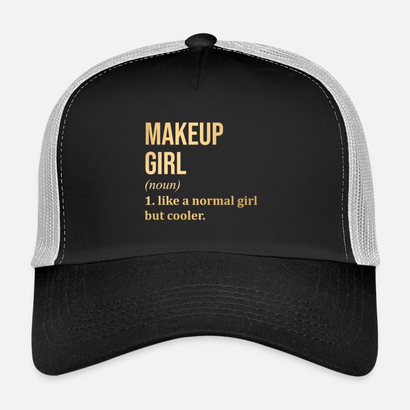 maquillage - Casquette trucker - noir/gris pierre