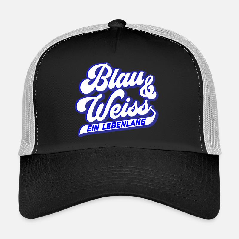Blau & Weiss ein Lebenlang | Farben änderbar Trucker Cap