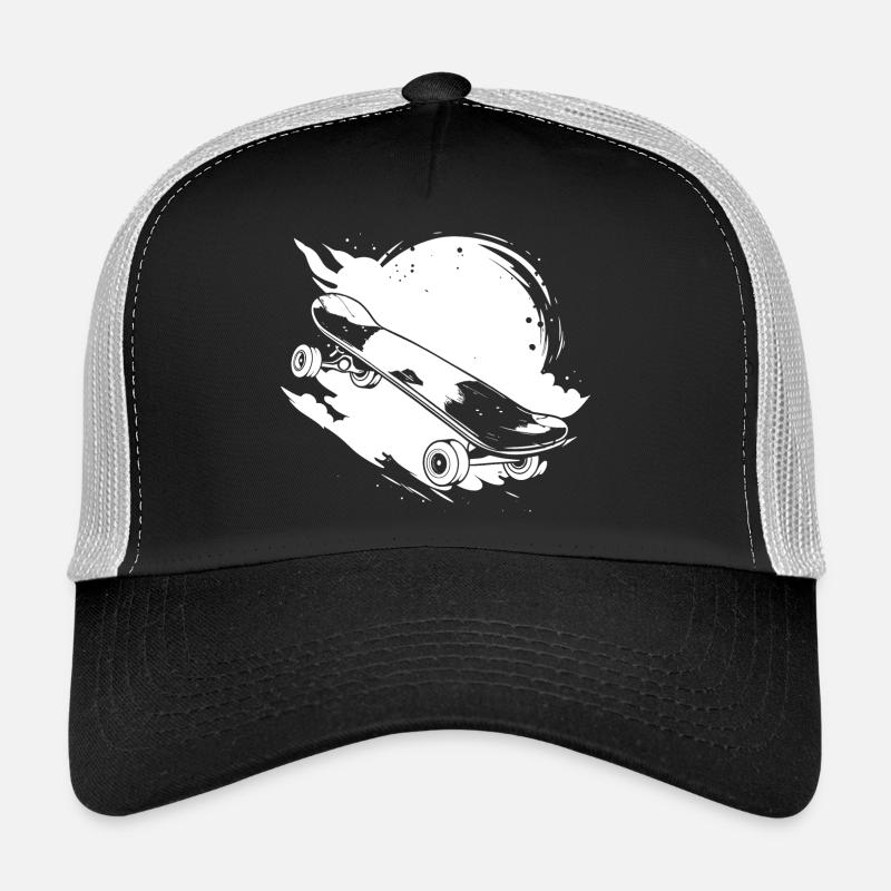 Skateboard Zeichnung Trucker Cap