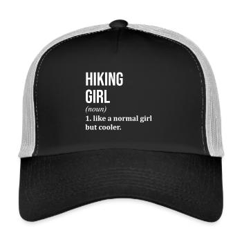 Wandern Wandern Wandern - Trucker Cap - Schwarz/Steingrau - Vorne