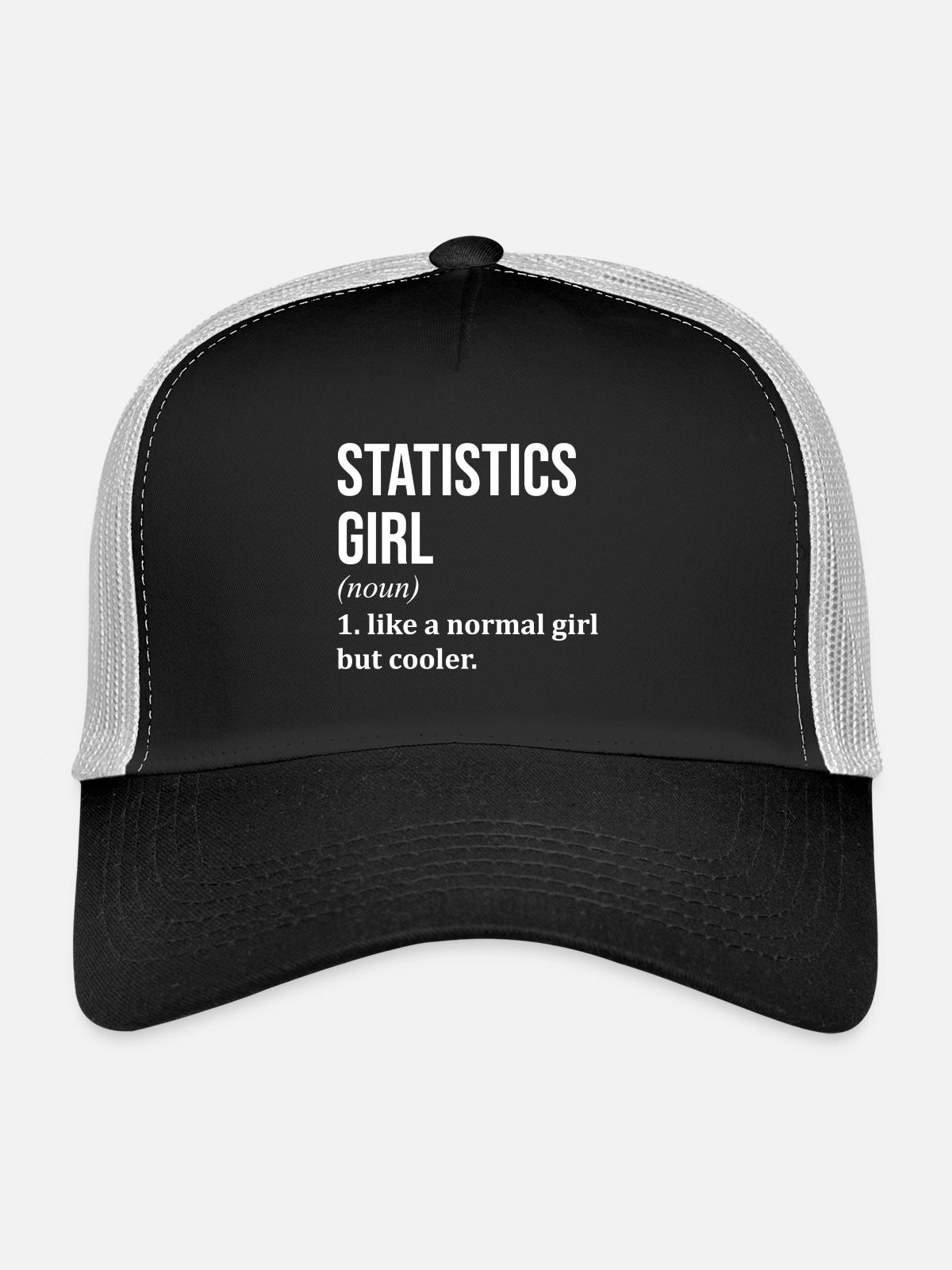 Statistics Statistics Statistics - Trucker Cap - black/stone grey - Front