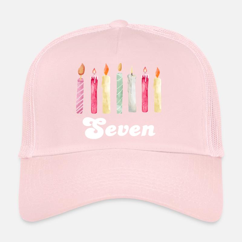 7e anniversaire bougie Casquette trucker 
