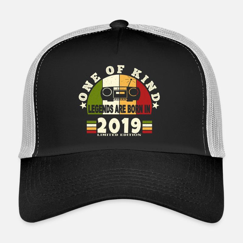 2019 Naissance de légende 2019 né en 2019 annivers Casquette trucker 