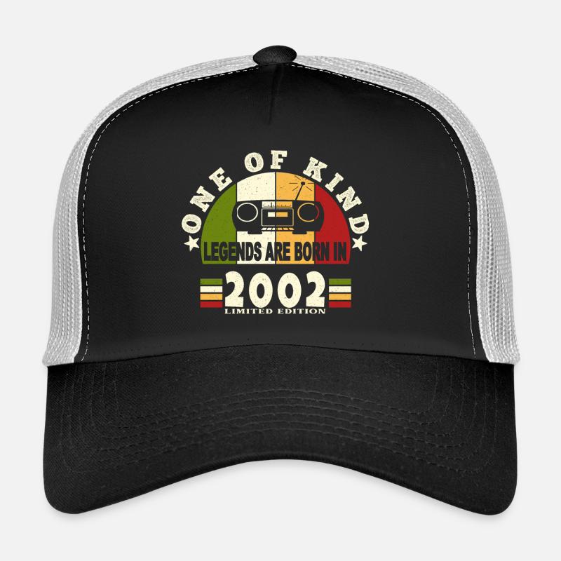 2002 Naissance de légende 2002 né en 2002 annivers Casquette trucker 