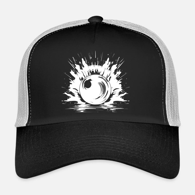 Bowling Drawing Trucker Cap