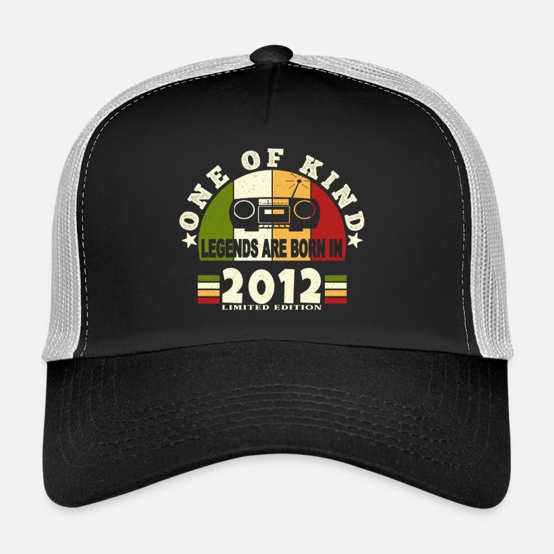 2012 Naissance de légende 2012 né en 2012 annivers Casquette trucker 