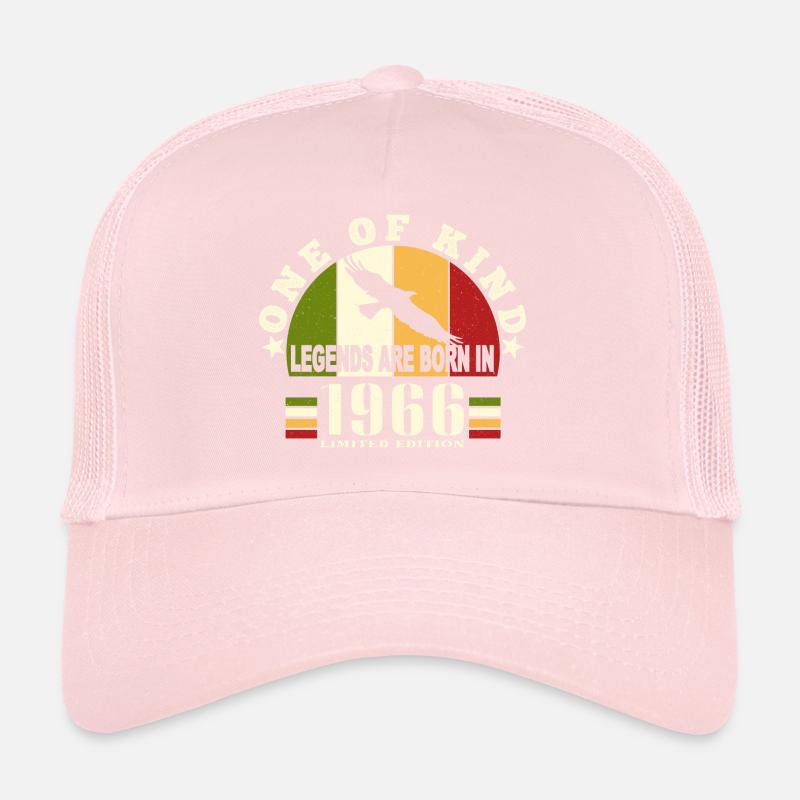 Legend Born 1966 Birthday 58 Years Trucker Cap
