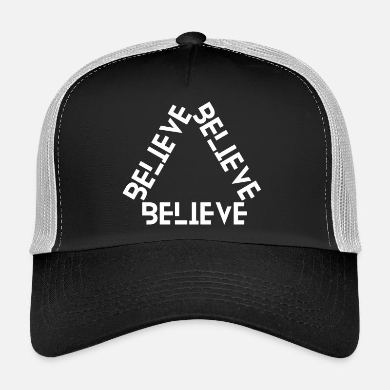 Glaube an deine Stärke - Trucker Cap - Schwarz/Steingrau