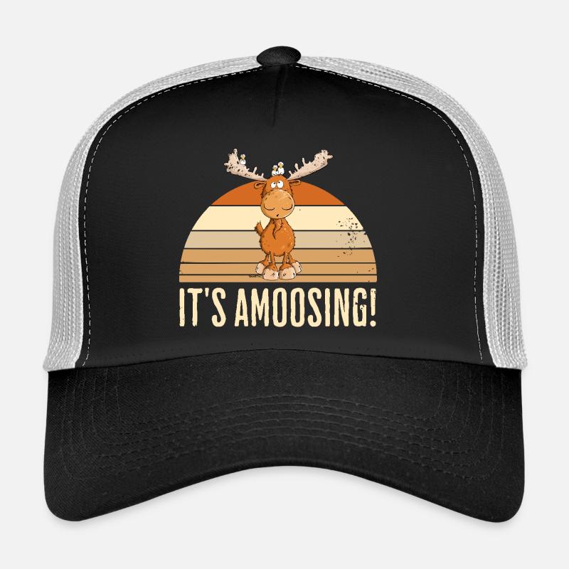 Drolliger Elch Tiermotiv Skandinavien Elche Spruch Trucker Cap