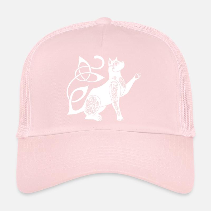 Chat blanc celte Casquette trucker 