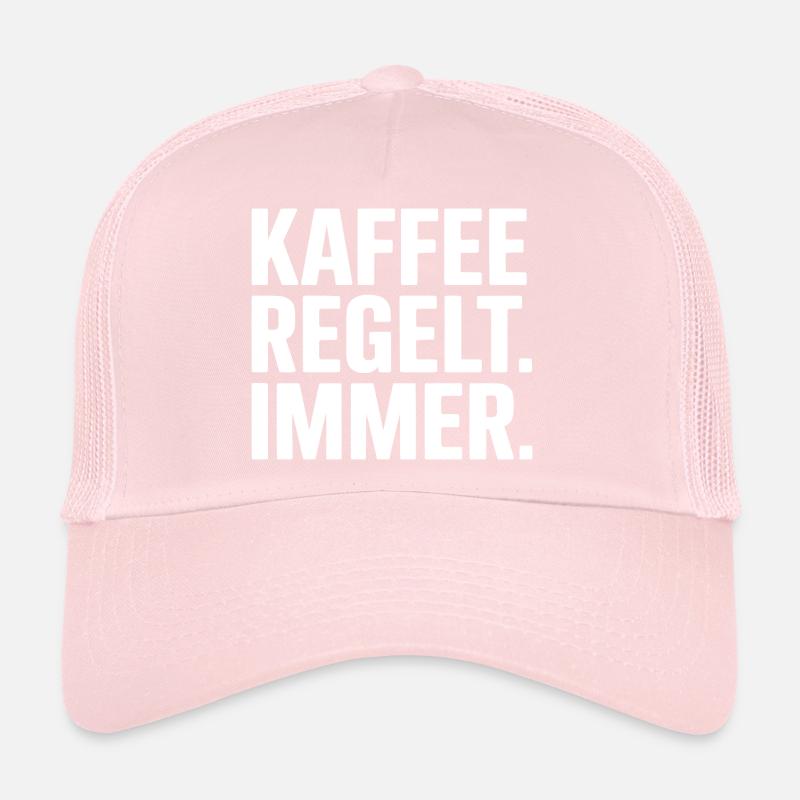 Kaffee regelt - Lustiger Spruch Trucker Cap