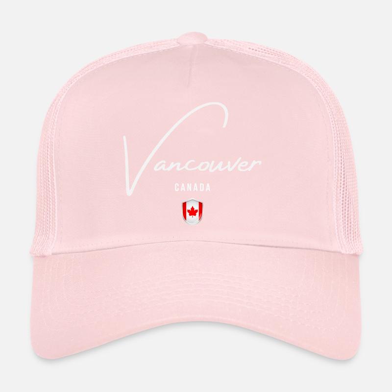 Vancouver, Kanada, minimalistisches, elegantes Design Trucker Cap