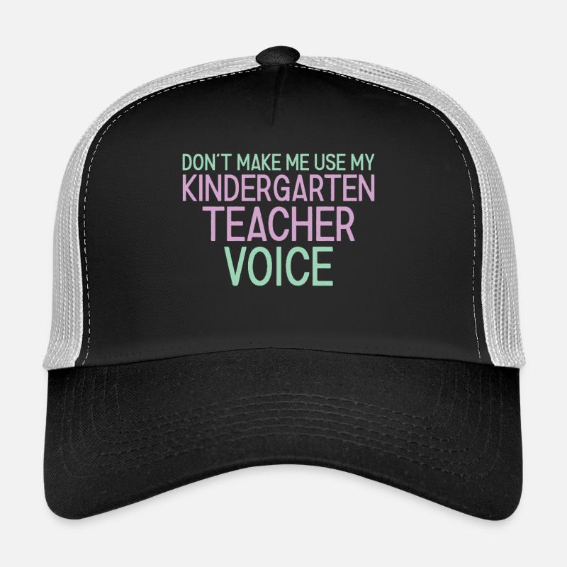 Voix de l’enseignant de la maternelle Casquette trucker 