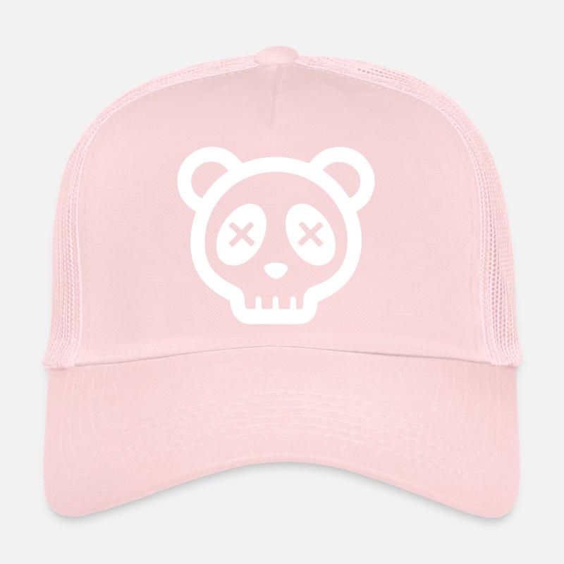 Crâne de panda drôle de crâne Casquette trucker 