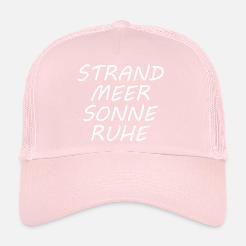 PLAGE, MER, SOLEIL, TRANQUILLITÉ Casquette trucker 