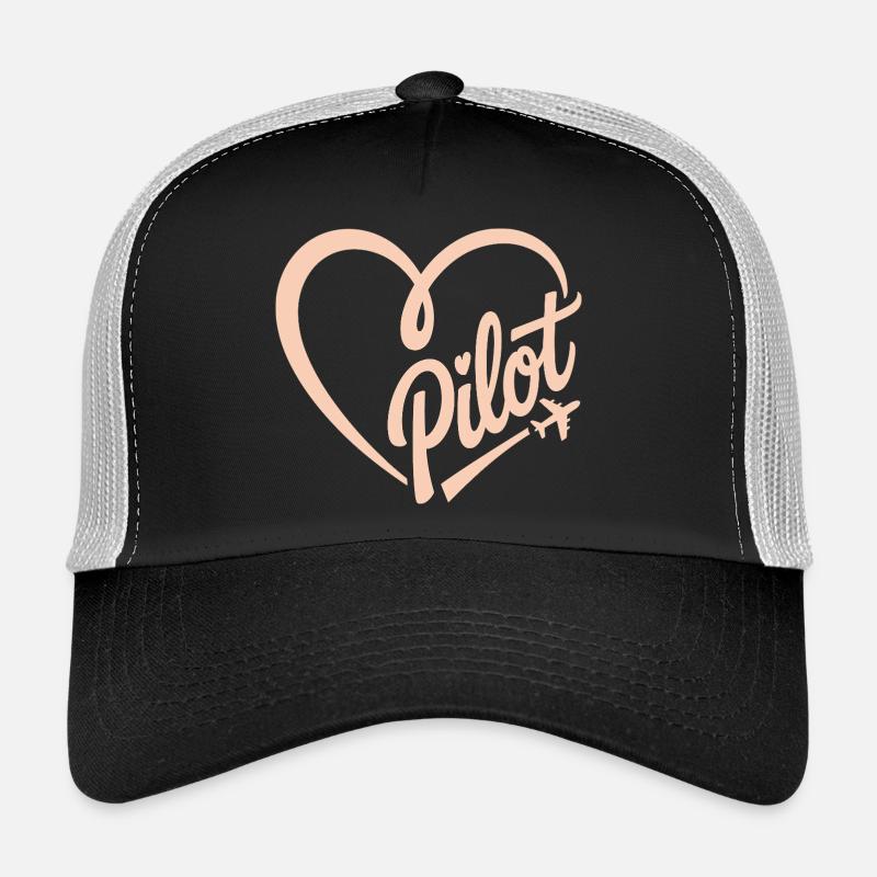 Pilot und Flugzeug Trucker Cap