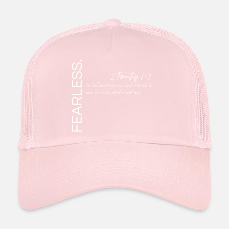 Sans peur - 2 Timothée 1:7 Conception chrétienne Casquette trucker 