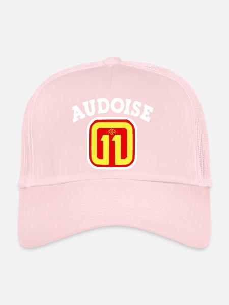 Audoise 11 logo - Trucker Cap - pale pink - Front
