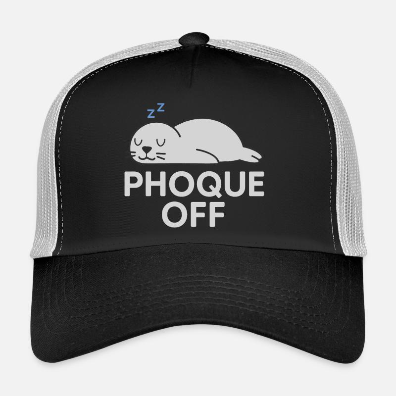 Phoque Off – Jeu de mots drôle et décalé Casquette trucker 