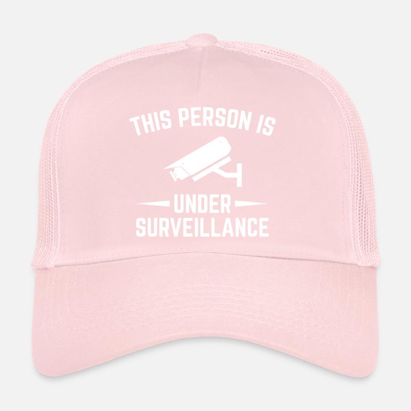 Sous Surveillance Caméra Design Casquette trucker 