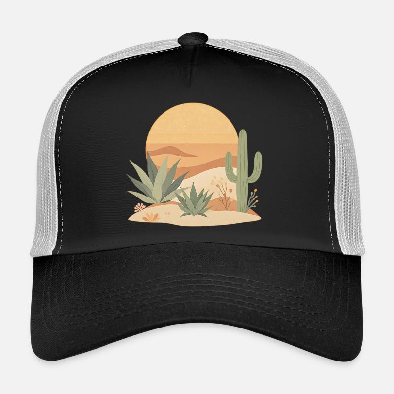 Boho Nature Cacti Trucker Cap