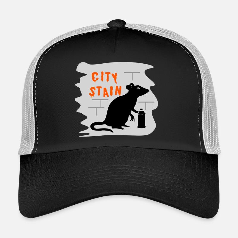 City Stain – graffiti de rat Casquette trucker 