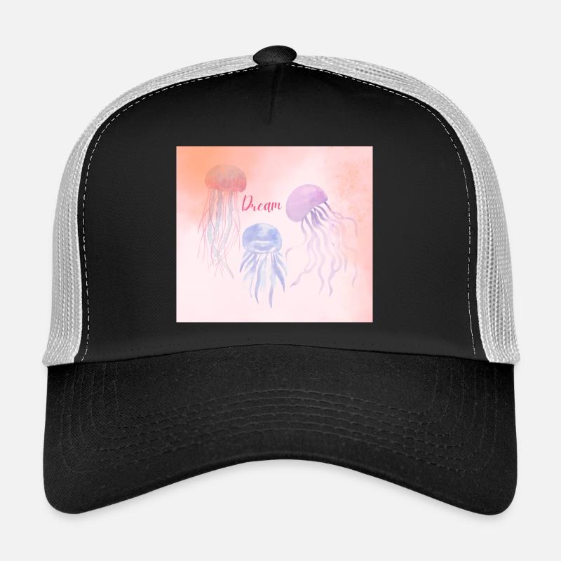 Pastel Dream Jellyfish Trucker Cap
