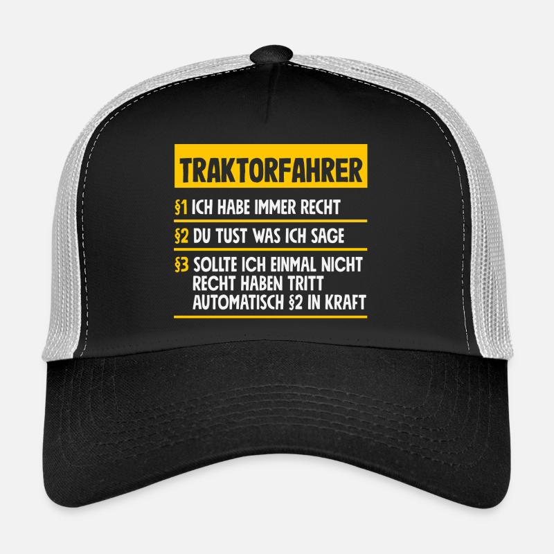 Funny Tractor Driver Tractor Gift Trucker Cap