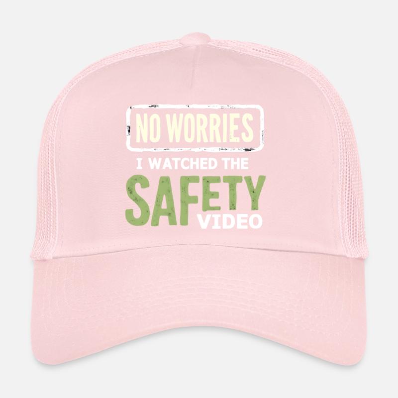 Mèmes vidéo de sécurité sans stress Casquette trucker 