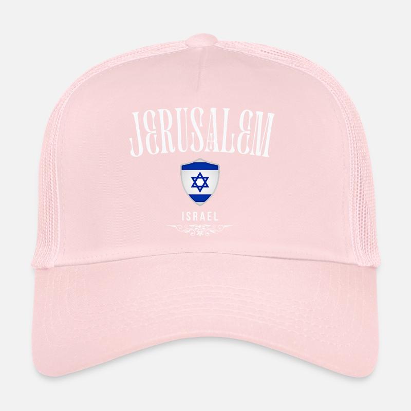 Souvenir de Jérusalem, j'aime Jérusalem Casquette trucker 