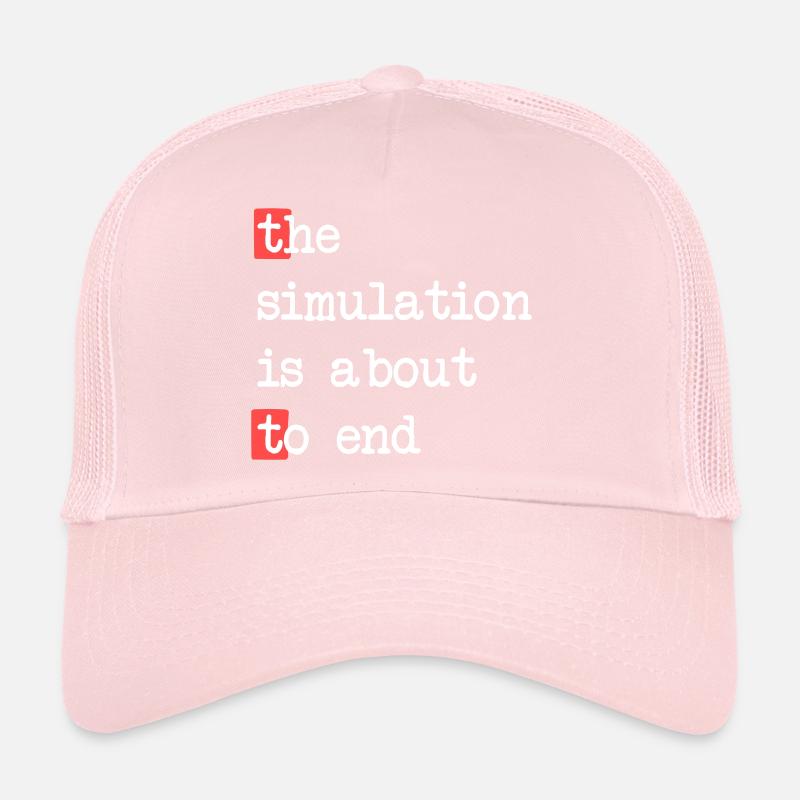 La fin de la simulation – Matrice rencontre la réalité Casquette trucker 